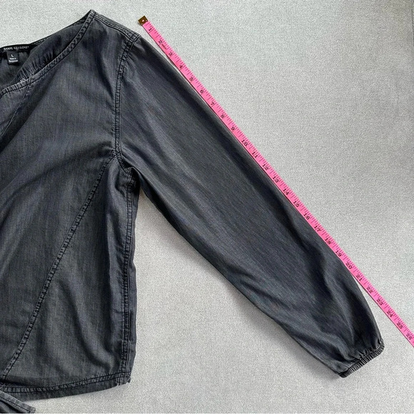 Lee Riders Shape Illusions Long Sleeve Tie Front Denim Shirt. Size L. Bl… - Picture 11 of 11